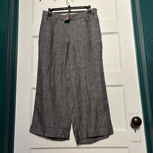 J. Jill Love Linen Wide Leg Pants 100% Linen Size S Petite**READ